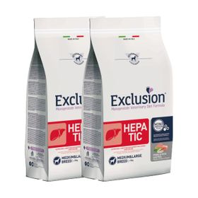 Exclusion Hepatic Schwein, Reis & Erbse medium/large breed - Doppelpack für Hunde