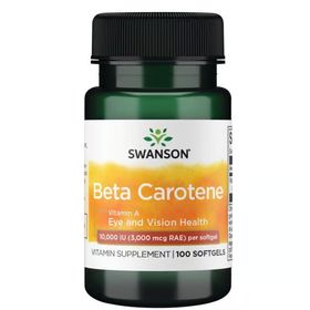 SWANSON Beta-Carotin (Vitamin A) 10000 IU 100 Weichkapseln