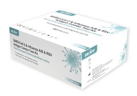 4 in 1 Sejoy Influenza A+B & RSV Antigen Combo  Covid & Grippe-Schnelltest