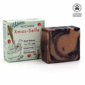 Nicama Weihnachtsseife mit Zimt und Kakao 100g