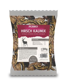 PERRO Hirsch Kaumix - abwechslungsreicher Kausnack für Hunde