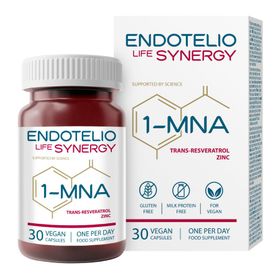 Endotelio Life Synergy Kapseln mit 1-MNA, Trans-Resveratrol und Zink