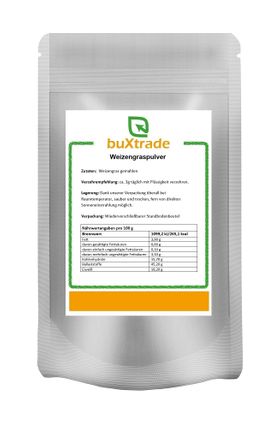 buXtrade Weizengras Pulver