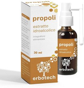 Erbotech Propolis Starker hydroalkoholischer Extrakt, Spray