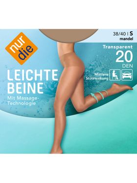 NUR DIE Feinstrumpfhose Leichte Beine 20 DEN - mandel - 44-48