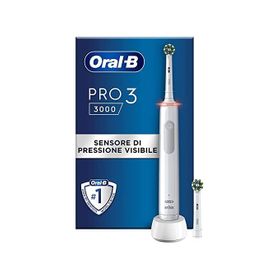 Oral-B - Elektrische Zahnbürste "Pro 3 - Cross Action" in Weiß