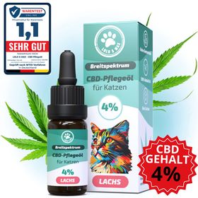 CBD Öl - 4% - Lachs - Katzen-Qualität aus Deutschland - 10ml