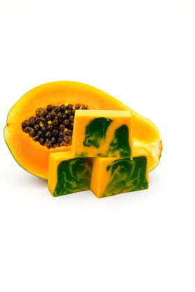 Nesbel Seife Papaya – exotisch & fruchtig | Glycerin & Ziegenmilch