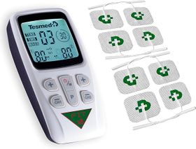 Fit 5.8 TENS/EMS: 3-in-1 Reizstromgerät, Schmerzlinderung, Training, Massage, inkl. 8 Elektroden