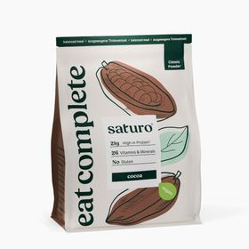 Saturo Trinkmahlzeit Kakao | Vegane Trinknahrung| Astronautenkost mit Protein & Nährstoffen