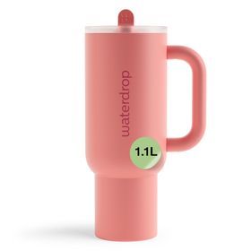 waterdrop® Explorer Thermobecher – 1,1 L Edelstahl – mit Trinkhalm, auslaufsicher & 12 h kühl