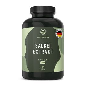 TRUE NATURE® Salbei Extrakt Kapseln - 10:1-Extrakt mit ätherischen Ölen