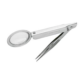 WERO Splitterpinzette mit Lupe, rostfrei, 9 cm