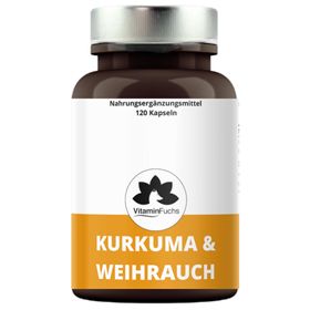 Kurkumaextrakt und Weihrauchpulver Kapseln VitaminFuchs