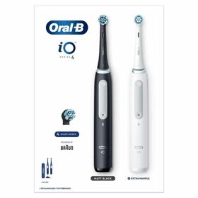 Oral-B iO Series 4 Duo Matt Black/Quite White Elektrische Zahnbürste