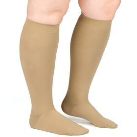 Compressana Free offen kurz CCL2 Kompressionsstrümpfe mit Noppenhaftband