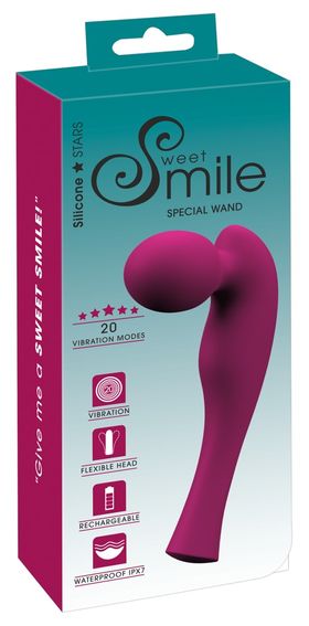 Sweet Smile - Massagestab mit ergonomisch geschwungenem Griff