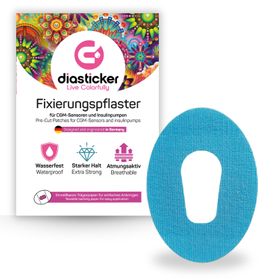 Diasticker® Dexcom G6 Fixierpflaster "Hellblau"