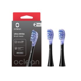 Oclean Bürstenkopf Ultra Weiß - Schwarz, 2er Pack