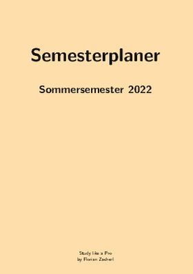Pro-Semesterplaner (L, beige)
