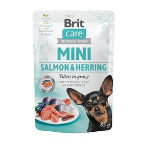 Brit Care Dog Mini - Sterilised - Salmon & Herring Fillets in Gravy
