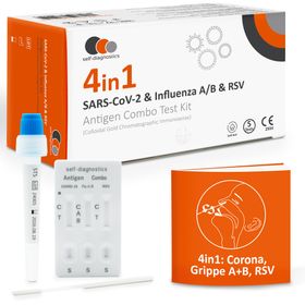 self-diagnostics 4in1 Antigen Kombi Test SARS-COV-2, Influenza A + B, RSV