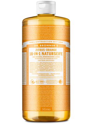 Dr. Bronner's Citrus-Orange 18-in-1 Naturseife Liquid Soap