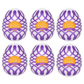 Ei Masturbator „Egg Mesh“ mit Netzgitter-Stimulationsstruktur | Tenga