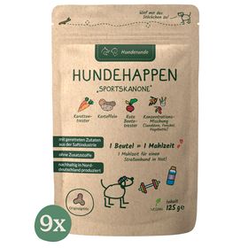 Hunderunde Hundehappen Sportskanone