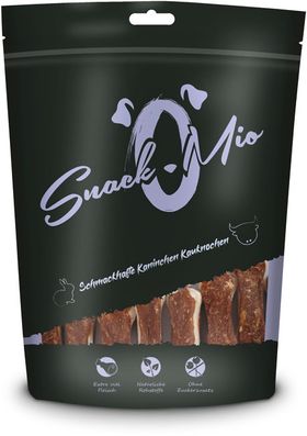 SnackOMio - Schmackhafte Kaninchen Kauknochen