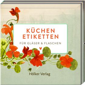 Küchenetiketten - Kapuzinerkresse Für Gläser & Flaschen
