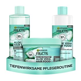Garnier Fructis Aloe Vera Hair Food Haarpflege Set mit Multi-Use Maske, Shampoo und Spülung