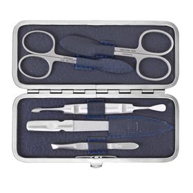 DREITURM Solingen  5-teiliges Maniküre-Etui – Made in Solingen - Modell Marine
