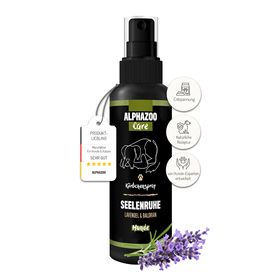 ALPHAZOO Seelenruhe Körbchenspray 100ml I Hunde I Natürliches Anti Stress Beruhigungsmittel