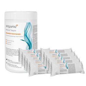 SEGUNA Medizid Rapid+, 150 Tücher plus 10 Nachfüllpackungen