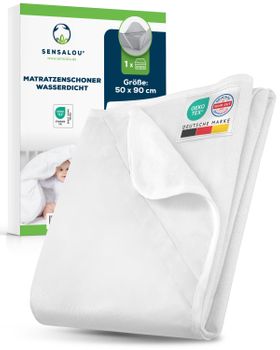 Sensalou Matratzenschoner Wasserdicht - Nässeschutz Matratzenauflage 50x90cm