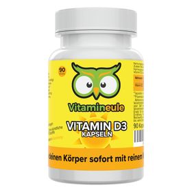 Vitamin D3 Kapseln - hochdosiert mit 30.000 i. E. - Vitamineule®