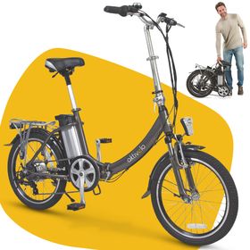 aktivelo Faltrad für Herren & Damen, 20 Zoll, elektro mit Felgenbremse, 6 Gänge