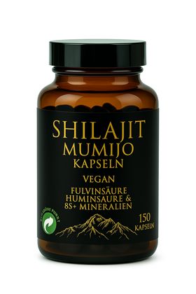 Shilajit Mumijo Kapseln - Himalayan Shilajit Kapseln von Canitat M - **150 Kapseln**- LABORGEPRÜFT