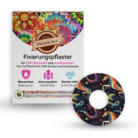 Diasticker® Freestyle Libre 3 / 3 Plus Fixiertapes "Starlight Horses"