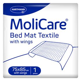 Hartmann MoliCare® Bed Mat Textile Bettschutzeinlage mit Flügeln 75x85 cm
