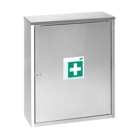 WERO Verbandschrank Maxi V2A 400 mit DIN 13157 Allround Plus, detektierbar