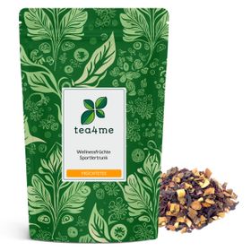 tea4me Wellnessfrüchte Sportlertrunk Früchtetee mit leichtem Koffein-Kick