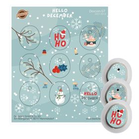 Diasticker® Dexcom G7 Stickerset "Hello December"
