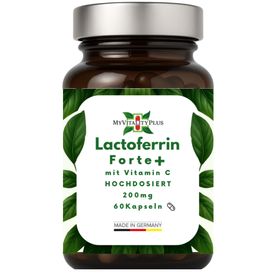 Lactoferrin Forte 200mg  + 80mg Vitamin C | NAD BOOSTER | MyVitalityPlus | 60 Kapseln