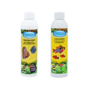 Aquarium-Pflege mit Aquaris Baktero Start + Clear Water für klares Wasser
