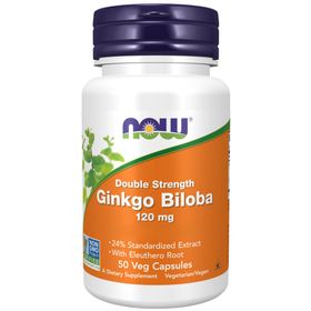 Now Foods, Double Strength Ginkgo Biloba, 120mg