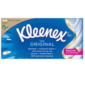 Kleenex Original Taschentücher-Box Kosmetiktücher 3-lagig Großpackung