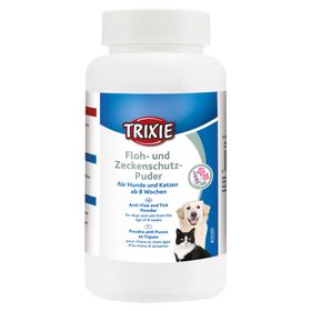 Trixie Floh- und Zeckenschutz Puder - geeignet für Hunde und Katzen ab 8 Wochen