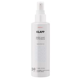 Klapp, Multi Level Performance Sun Protection Triple Action Invisible Face & Body Glow Spray 30 SPF